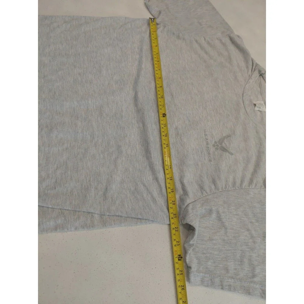 U.S. Air Force Reflective Logo Men's XL T-shirt Light Gray EUC